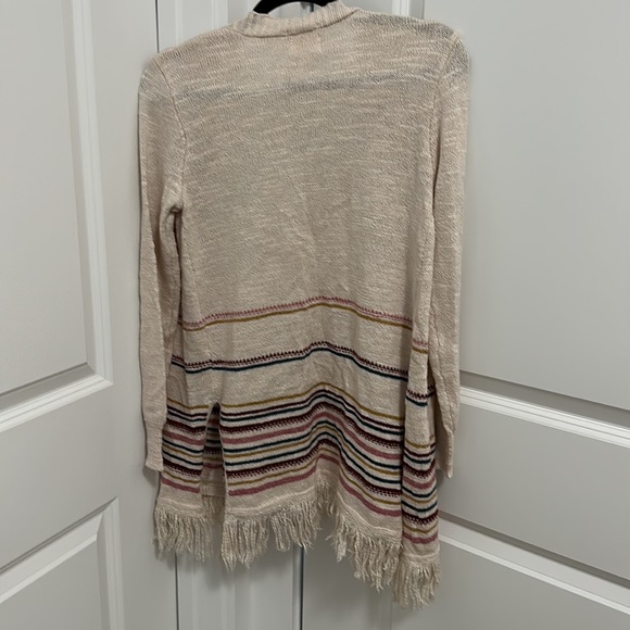 Hippie Rose Striped and Fringed Cardigan - Picture 4 of 5